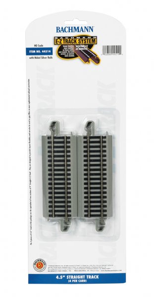 4.50" Straight (HO Scale Track Nickel Silver)