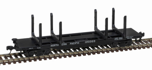 N Rolling Atlas 45' Logging Flat Car Northern Pacific Rd #120549
