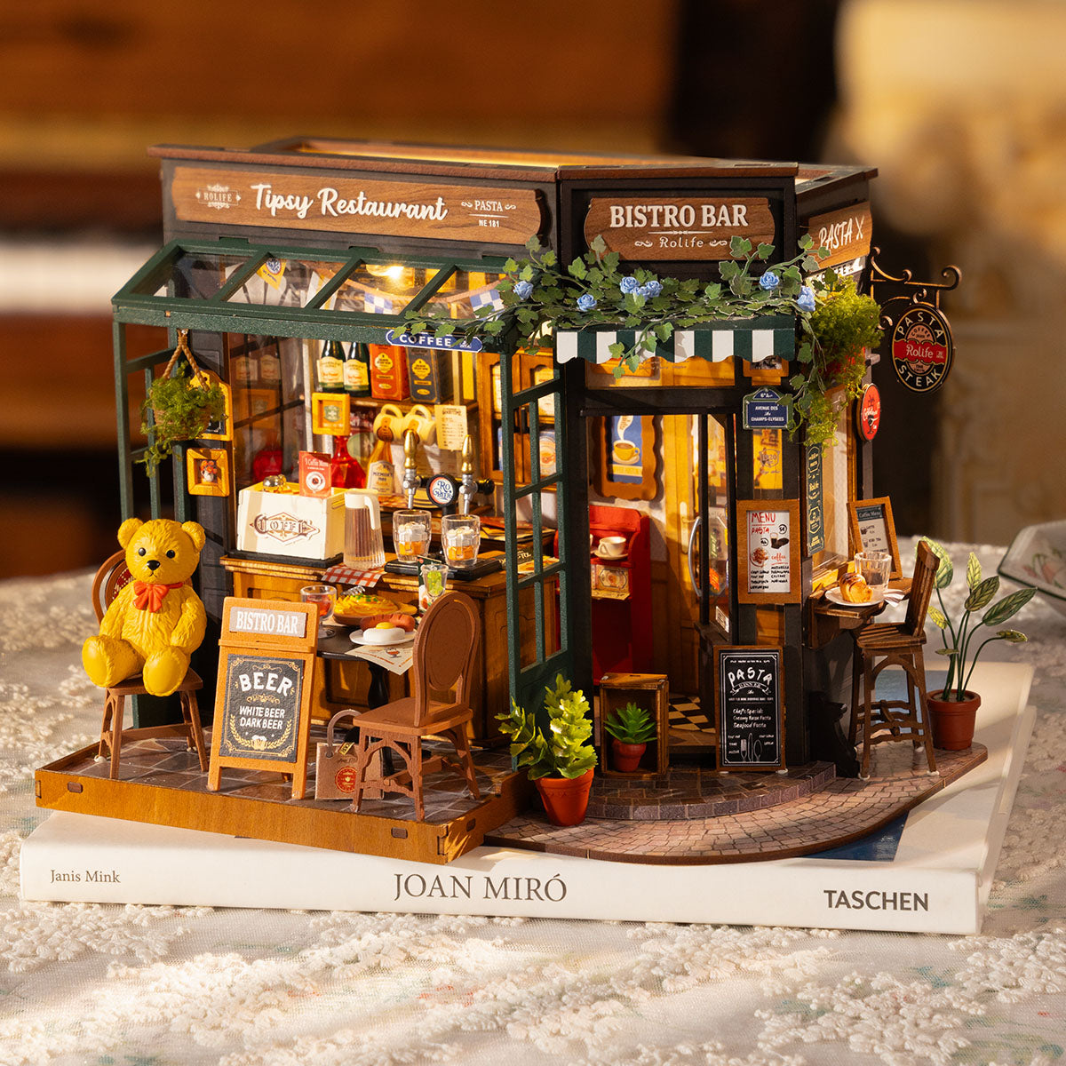 Rolife Tipsy Restaurant DIY Minature House Kit DG167