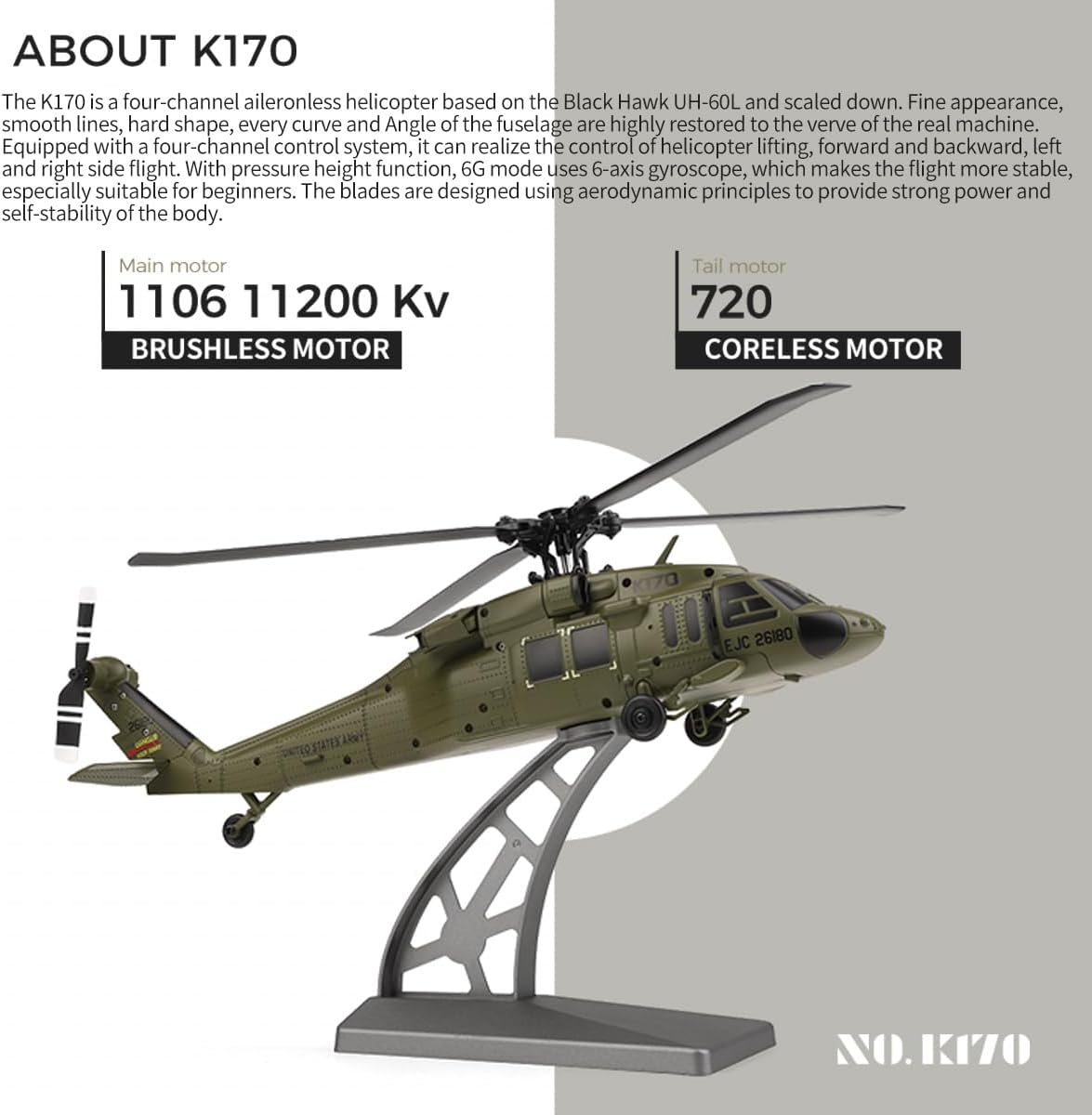 RCPRO K170 Black Hawk UH-60L