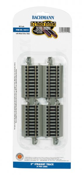 3" Straight (HO Scale Track Nickel Silver)