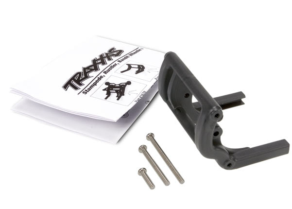 Traxxas Wheelie bar mount (1)/ hardware (black) TRA3677