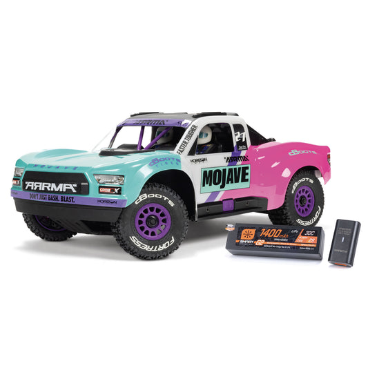 1/16 MOJAVE GROM 223S DSC 4X4 RTR Brushless Desert Truck, Teal (Battery & Charger Included) ARA2304ST1
