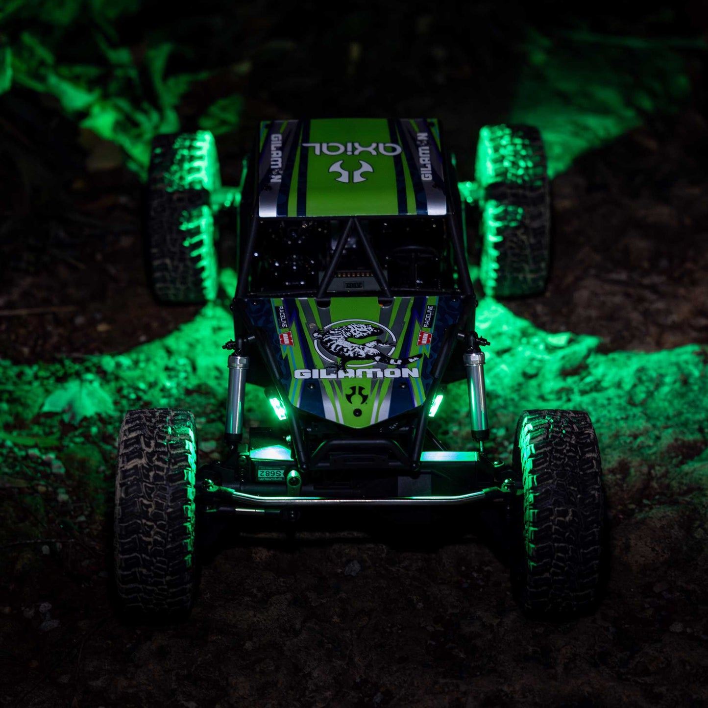 1/8 AXP8 Gilamon 2.2 4X4 RTR Brushed Trail Buggy, Green AXI-1207T1