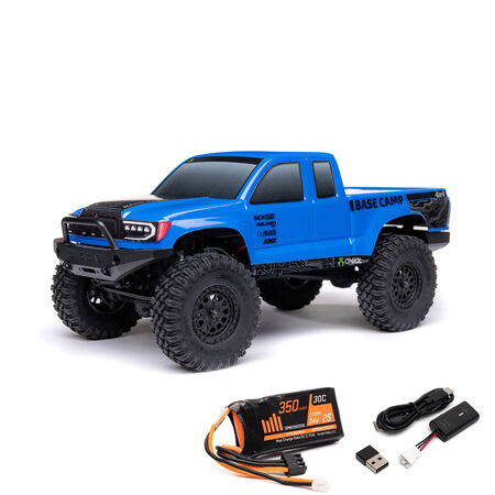 1/24 SCX24 Base Camp 4X4 RTR Brushed Rock Crawler, Blue