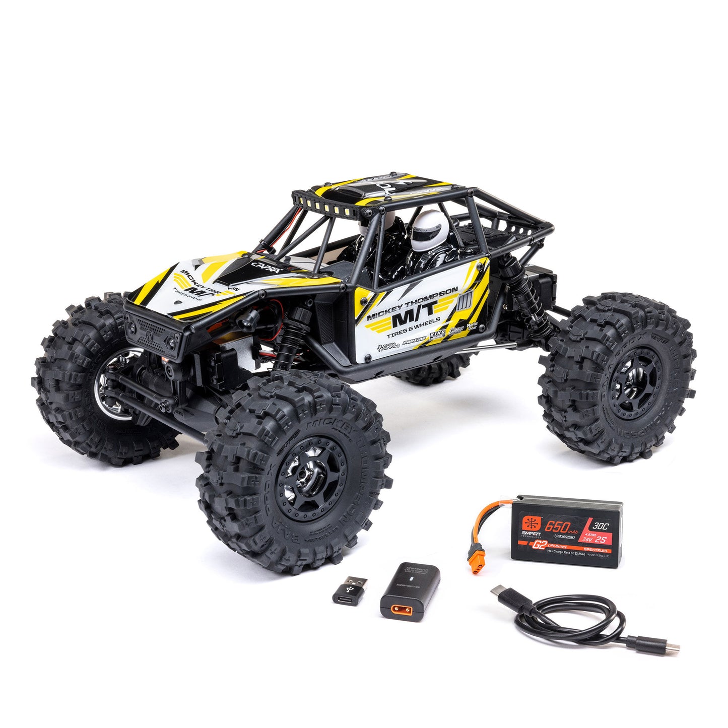 1/18 UTB18 Capra 4WS 4X4 RTR Brushed Rock Crawler, Yellow