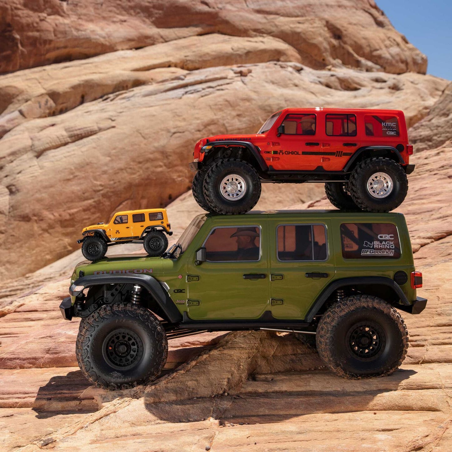 1/6 SCX6 Jeep JLU Wrangler 4X4 RTR Brushed Rock Crawler, Green AXI05000T1