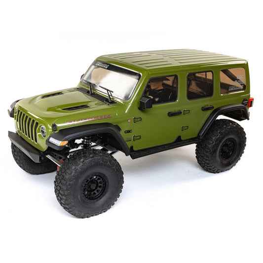 1/6 SCX6 Jeep JLU Wrangler 4X4 RTR Brushed Rock Crawler, Green AXI05000T1