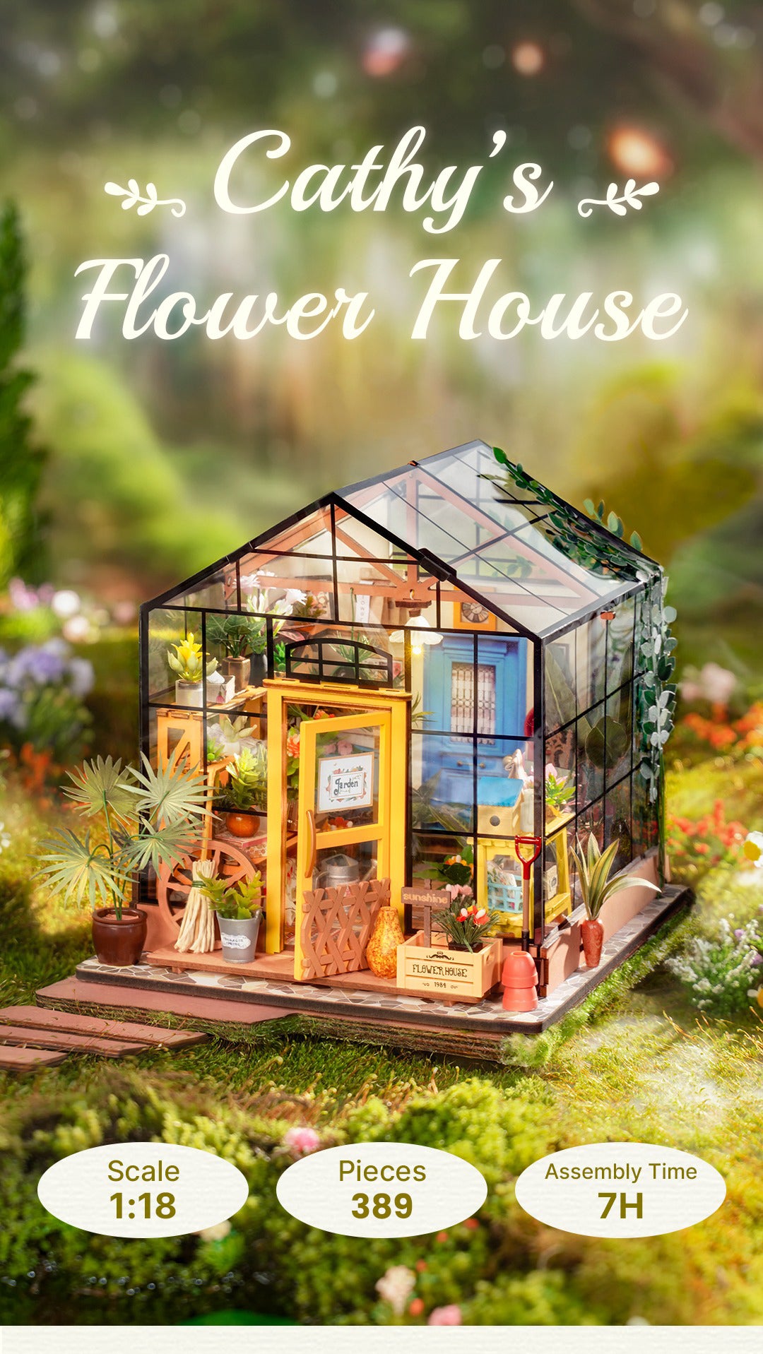 Rolife Cathy's Flower House DIY Miniature House