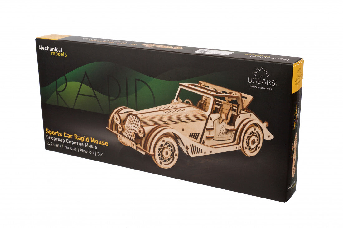 Ugears Sports Car Rapid Mouse - 222 Pieces 70202