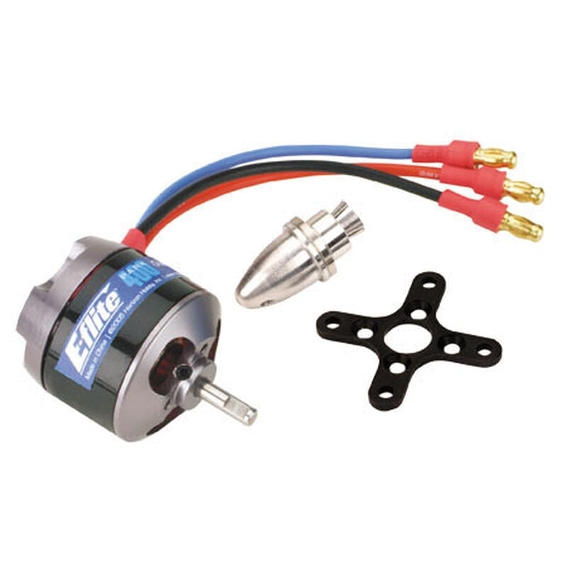 Park 400 Brushless Outrunner Motor, 740Kv: 3.5mm Bullet EFLM1300