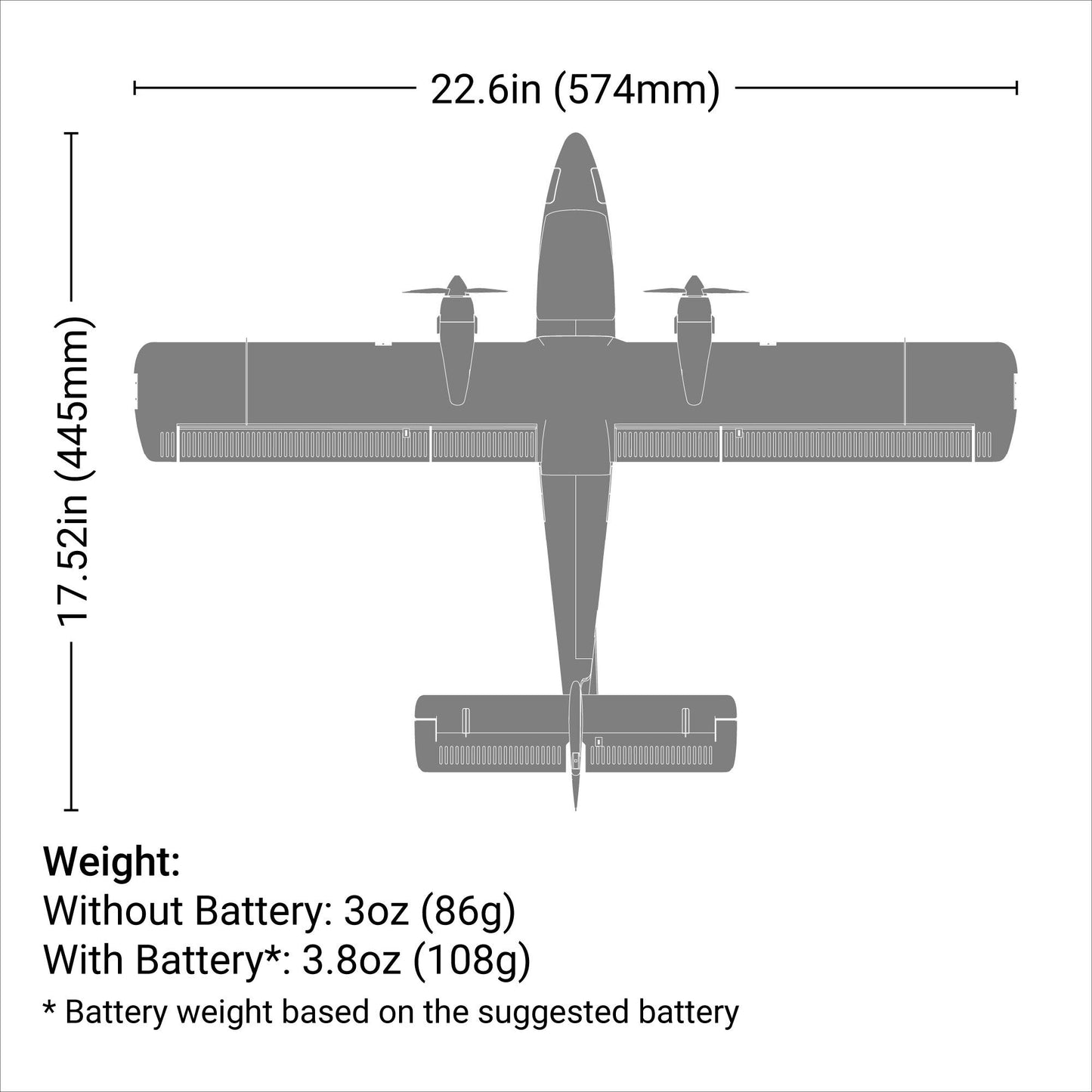 UMX Twin Otter BNF Basic with AS3X and SAFE Select EFLU30050