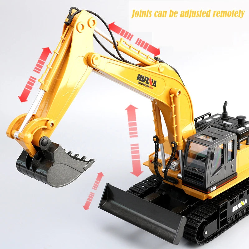 HUINA 1:16 2.4GHz 11CH RC Excavator 1531