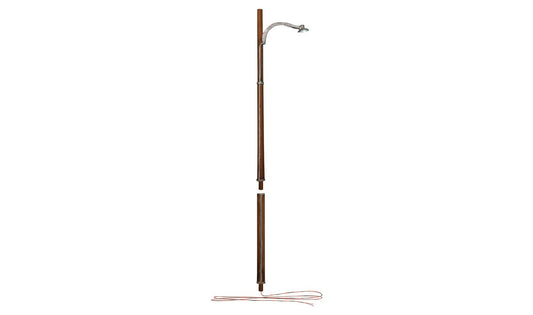 WOODEN POLE STREET MOUNT LIGHTS (3/PKG) (HO) WOO5630