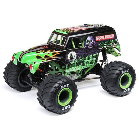 1/18 Mini LMT Grave Digger 2S 4X4 RTR Brushed Monster Truck, Green