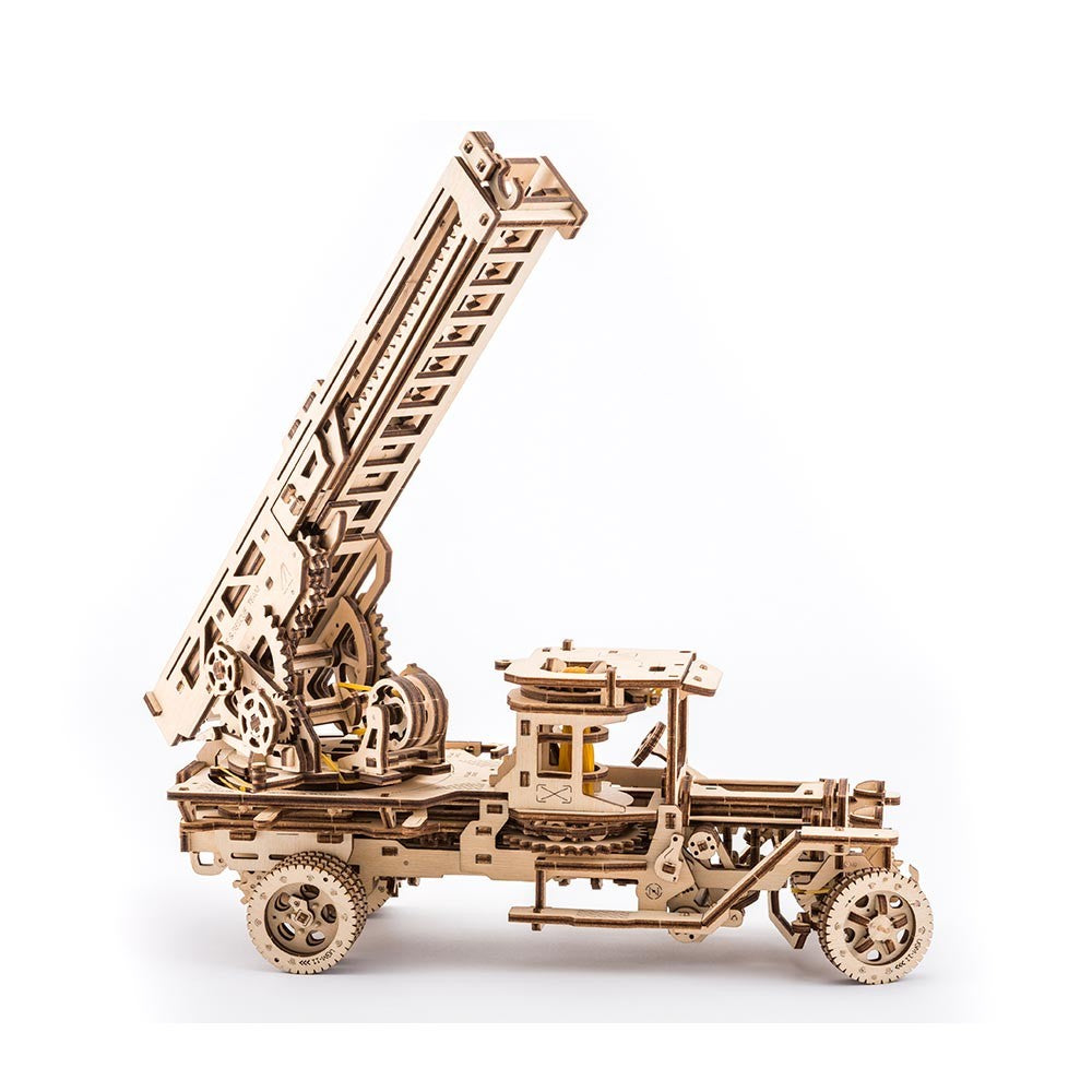 UGears Ladder Fire Truck - 537 Pieces (Advanced) UGR70022