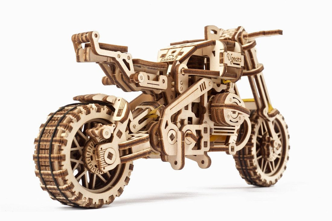 UGears Scrambler UGR-10 with sidecar - 380 Pieces (Medium) UGR70137