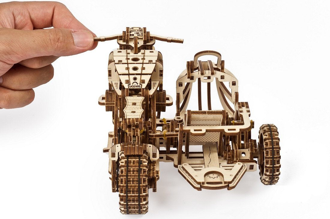 UGears Scrambler UGR-10 with sidecar - 380 Pieces (Medium) UGR70137