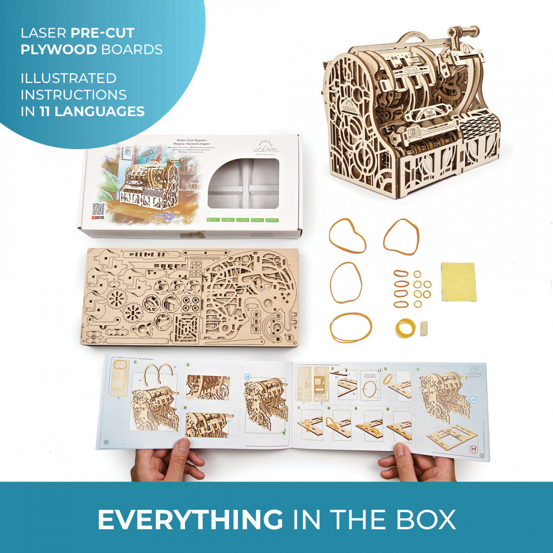 UGears Cash Register - 405 Pieces (Advanced) 70136