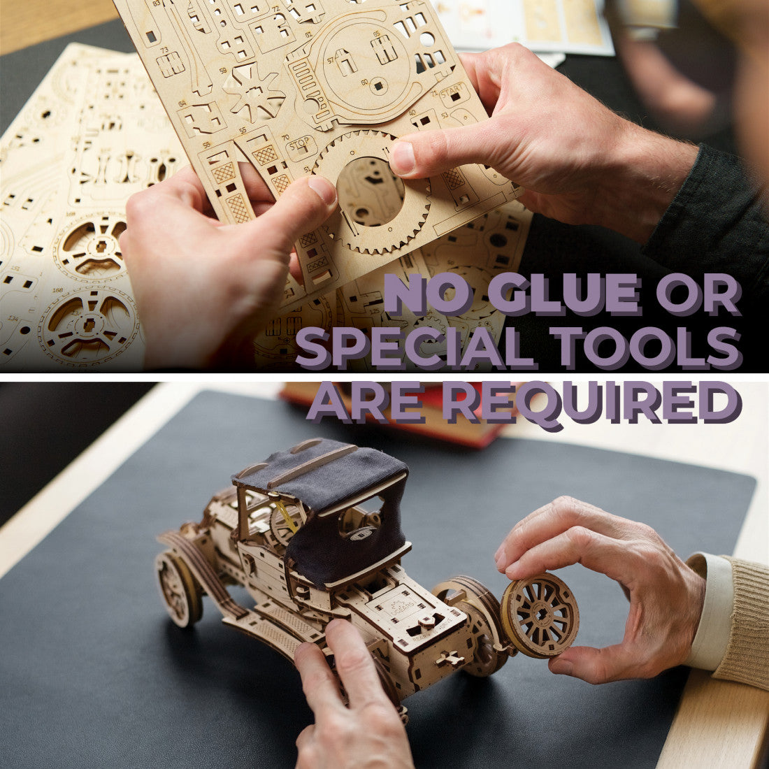 UGears Retro Car UGR-T (Old Model T) -  337 Pieces (Advanced)