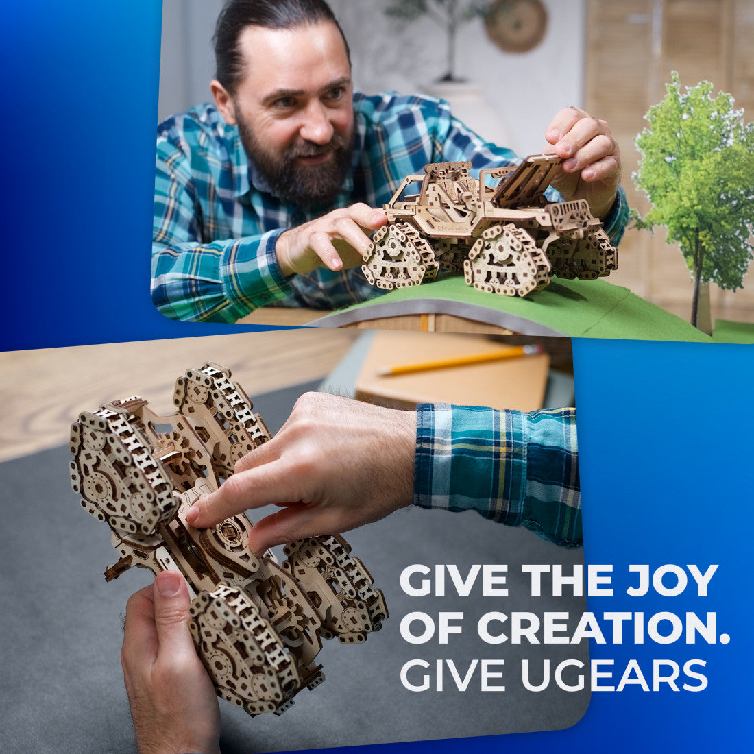 UGears Tracked Off-Road Vehicle - 423 Pieces 70204