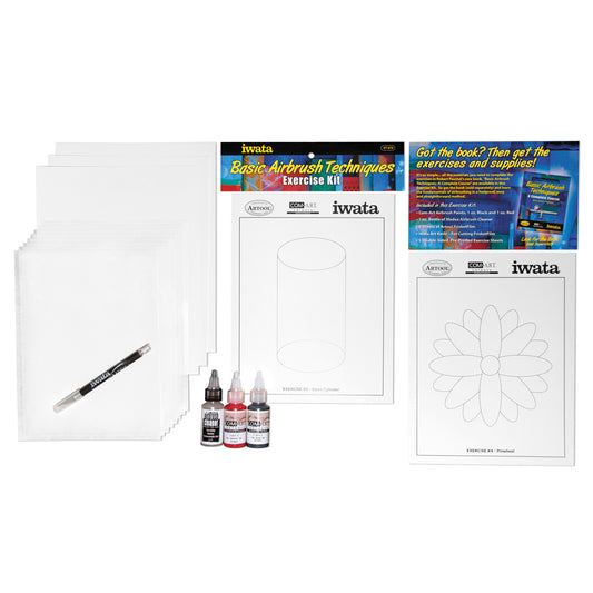 Iwata Basic Airbrush Techniques Exercise Kit by Robert Paschal VT075