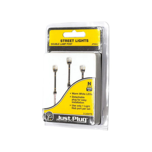 DOUBLE LAMP POST STREET MOUNT LIGHTS (3/PKG) (N) WOO5640
