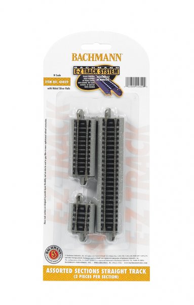 Bachmann Assorted Straight Short Sections (N Scale) 44829