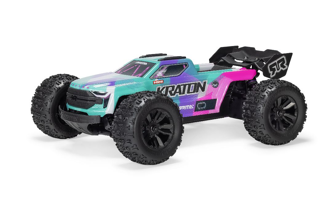 Arrma 1/16 Mini KRATON 223S Brushless DSC 4x4 RTR - Teal/Pink ARA2508ST2