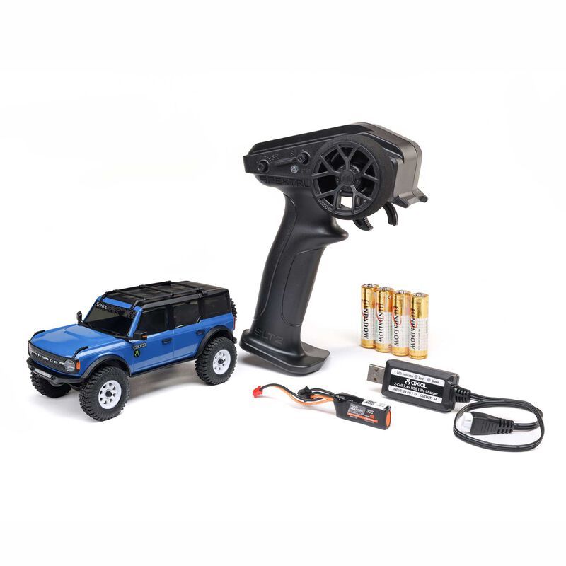 Axial 1/30 SCX30 Ford Bronco Brushed 4x4 RTR (B&C Incl) - Blue