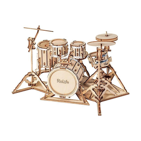 Rolife Drum Kit 3D Wooden Puzzle