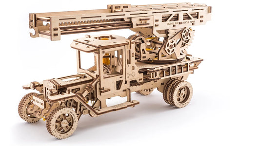 UGears Ladder Fire Truck - 537 Pieces (Advanced) UGR70022