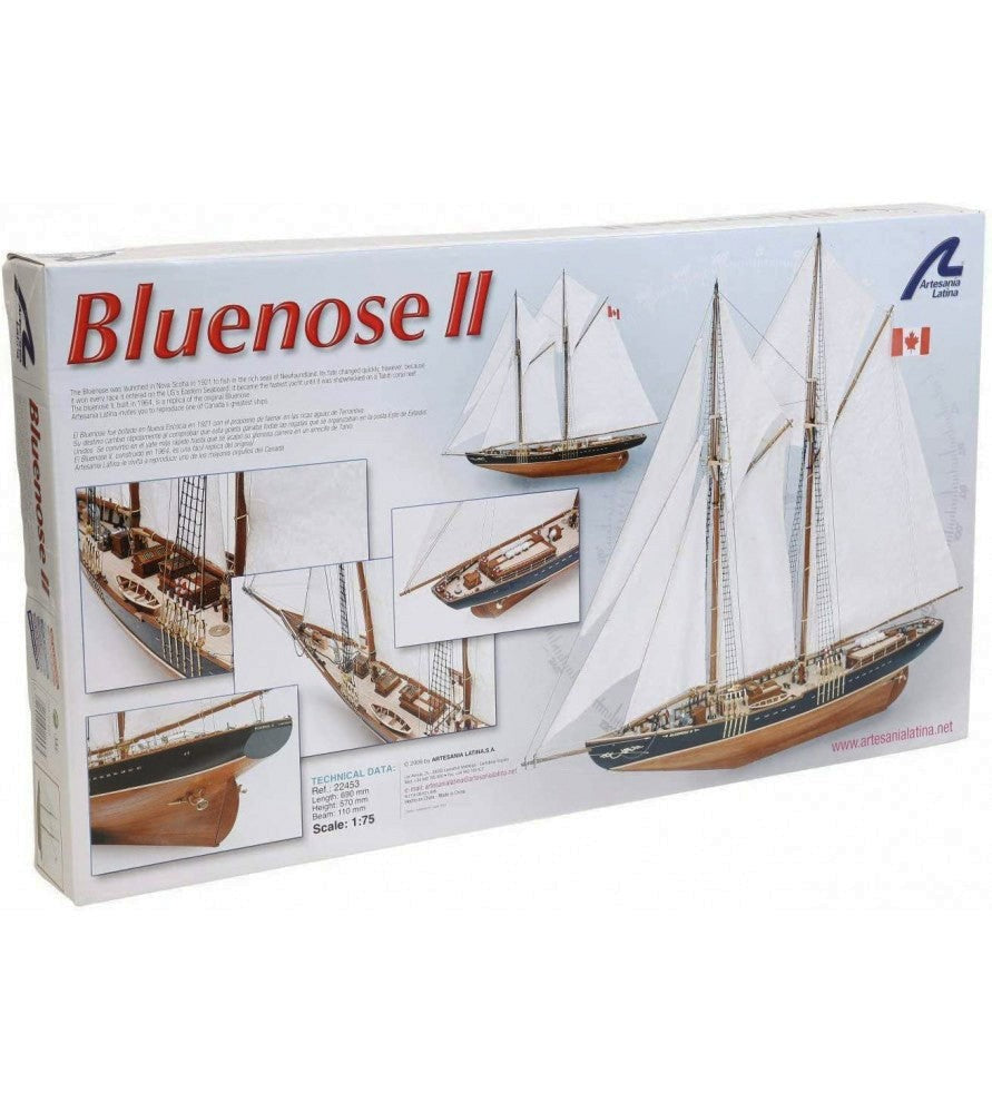 Bluenose II 1:75 Wooden Model Ship Kit Boat ART22453