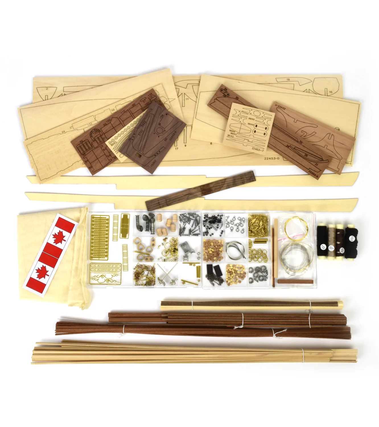 Bluenose II 1:75 Wooden Model Ship Kit Boat ART22453