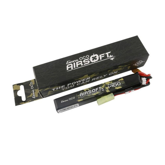 Airsoft 1400mAh 2S1P 7.4V 25C LiPo Tamiya Plug