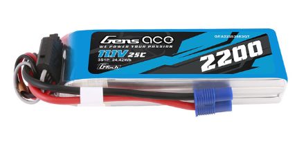 G-Tech 1300mAh 3S1P 11.1V 25C LiPo Battery Pack with EC3 Plug Soft Pack