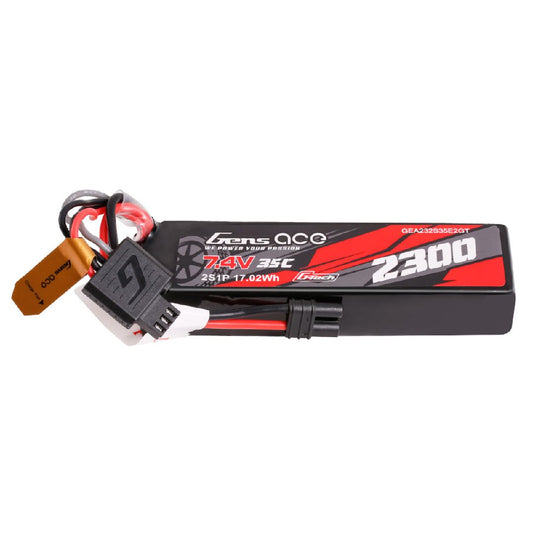Gens Ace G-Tech 2300mAh, 2S1P 7.4V 35C LiPo Soft Pack for GROM GEA232S35E2GT
