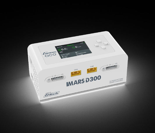 IMARS D300 G-Tech Dual Channel AC/DC 15A x 2 / 1-6S LiPo Battery Charger - White