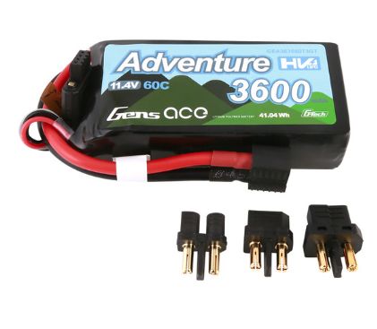 G-Tech Adventure 3600mAh 3S1P 11.4V 60C LiPo Battery Pack