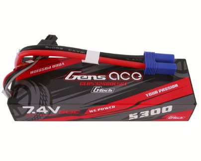 G-Tech 5300mAh 2S1P 7.4V 60C LiPo Battery Pack with EC5 Plug Hardwired