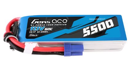 G-Tech 5500mAh 3S1P 11.1V 60C LiPo Battery Pack with EC5 Plug Soft Pack