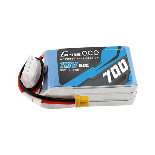 700mAh 3S1P 11.1V 60C LiPo XT30 Plug Soft Case