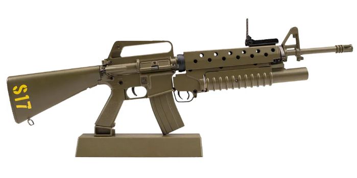 GoatGuns M16A1 Vietnam Rifle Metal Diecast Kit - OD Green GOA16-GREEN