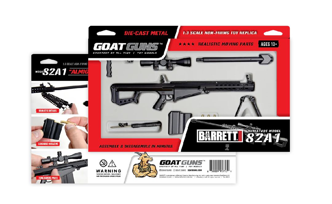 GoatGuns BARRETT 82A1 .50 cal Metal Diecast Kit - Black GOA50-BLACK