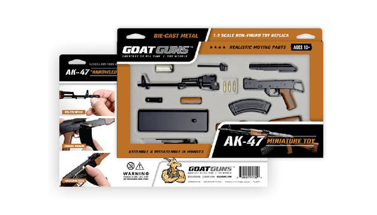GoatGuns AK47 Metal Diecast Assembly Model Kit - Black GOAAK-BLACK