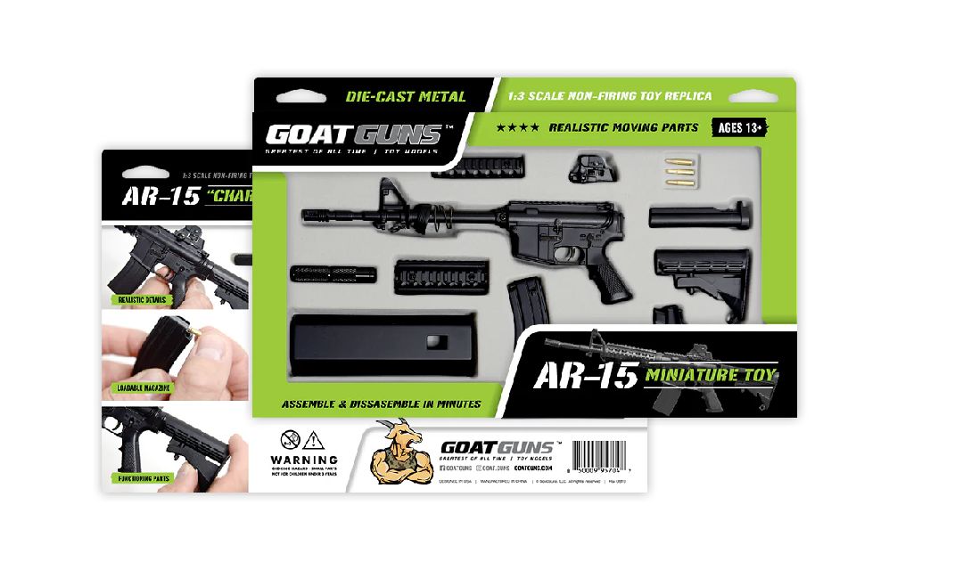 GoatGuns AR15 Metal Diecast Model Assembly Kit - Black GOAAR-BLACK