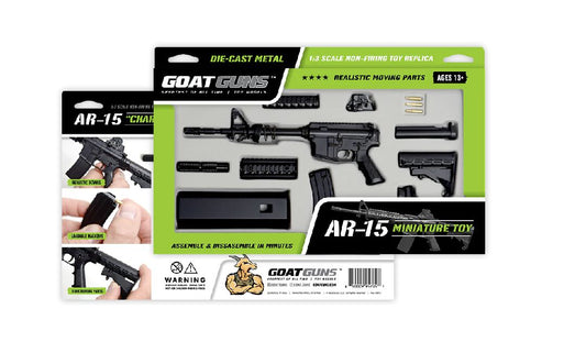GoatGuns AR15 Metal Diecast Model Assembly Kit - Black GOAAR-BLACK