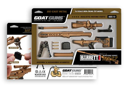 GoatGuns BARRETT MK22 Metal Diecast Model Assembly Kit - Tan GOAMK22-TAN