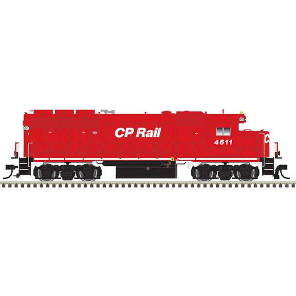 Atlas - HO Scale Diesel  CP Rail GP40 Silver DCC Ready w/Ditch Lights Rd #4611