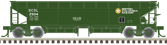 HO Rolling Atlas 70 Ton Hart Ballast Car British Columbia Rd #2504